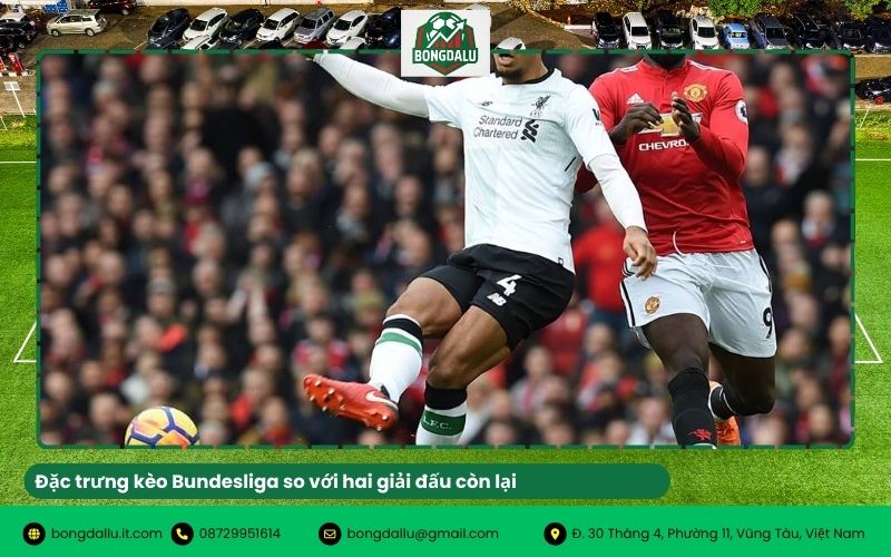 Đặc trưng kèo Bundesliga so với hai giải đấu còn lại